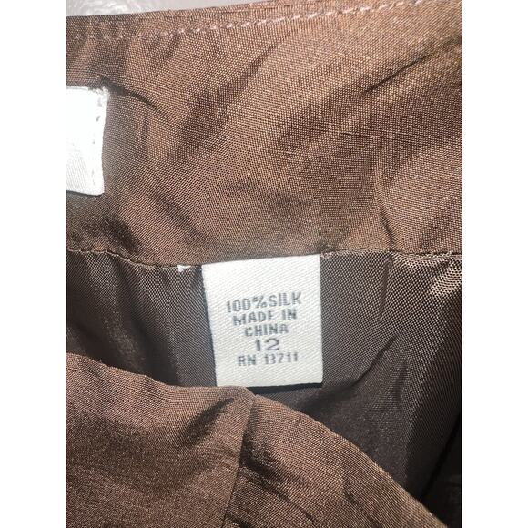 Amanda Smith 100% Silk Jacket W/ 2 Pairs Of 100% Silk Pants Women’s 12 Floral - Picture 16 of 16